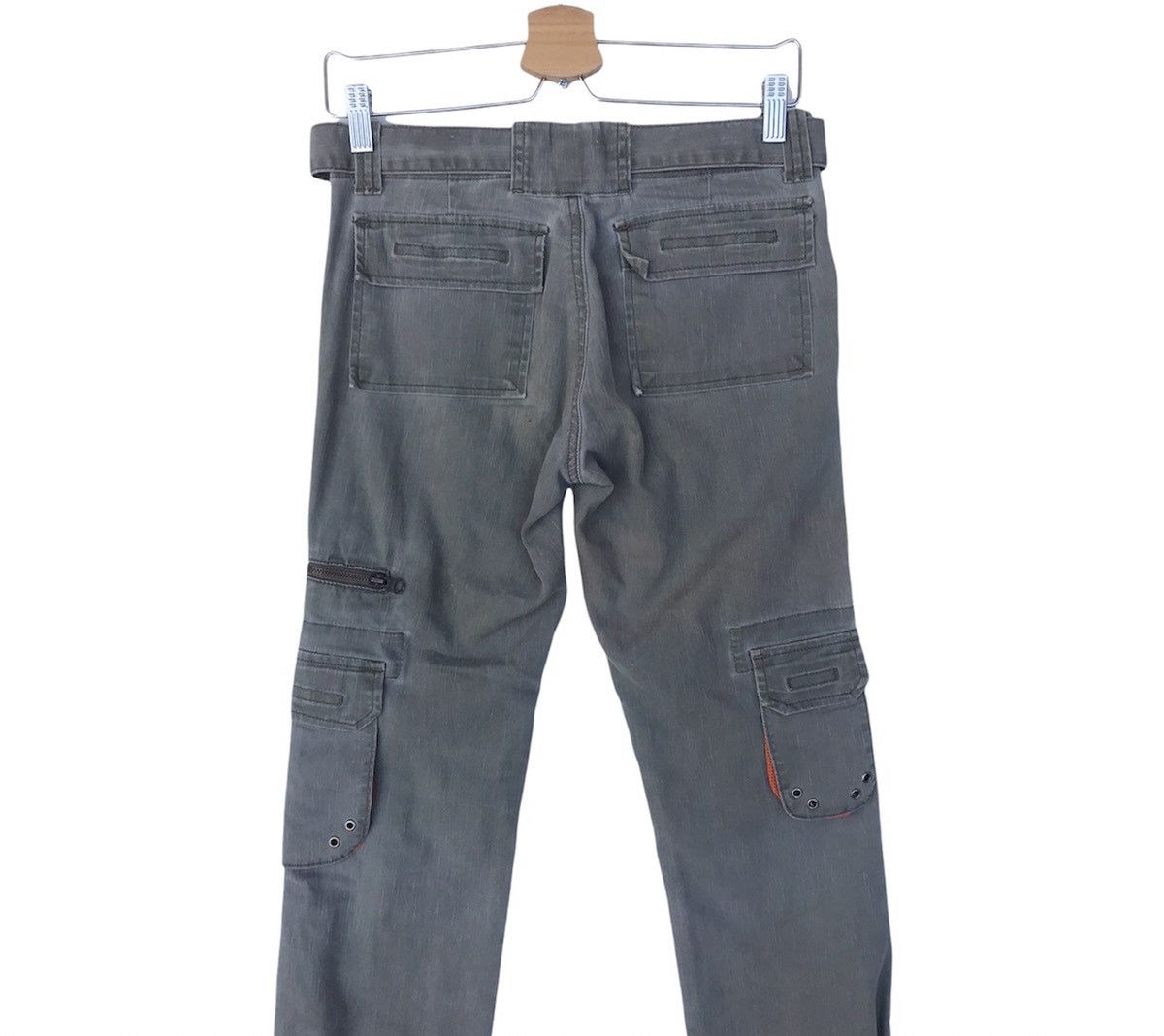 Japanese Brand Vigoss 8pockets BELTED LACE-UP multipocket cargo slimfit Size US 27 - 7 Thumbnail