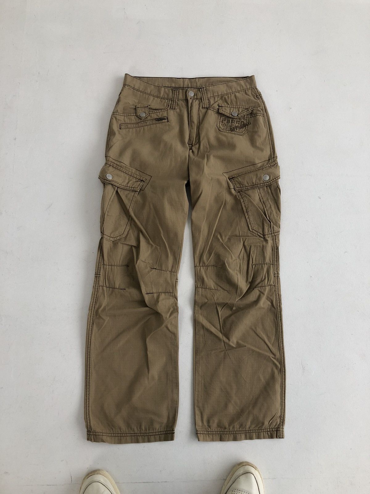Japanese Brand Vintage cargo multi pocket pants 90s y2k Size US 31 - 1 Thumbnail