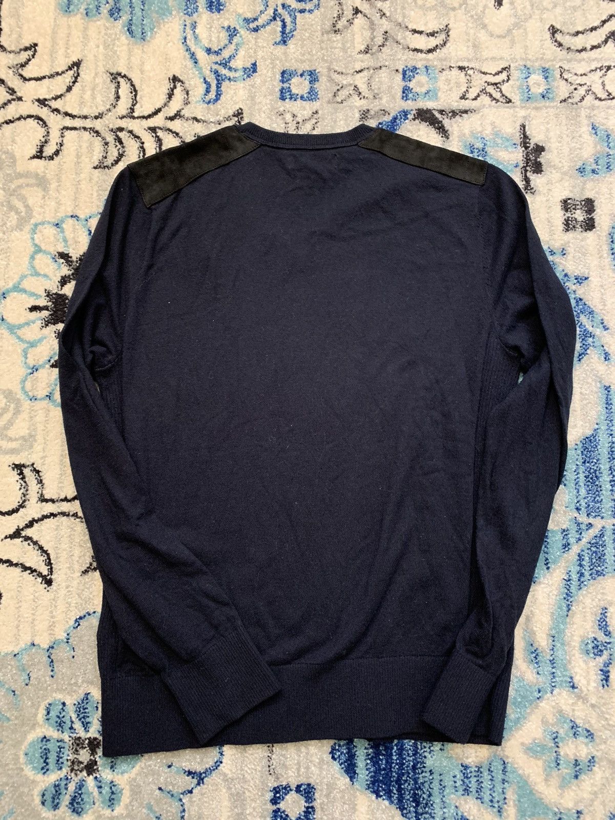 Banana Republic Shoulder Patch V-Neck Sweater Size US M / EU 48-50 / 2 - 7 Thumbnail