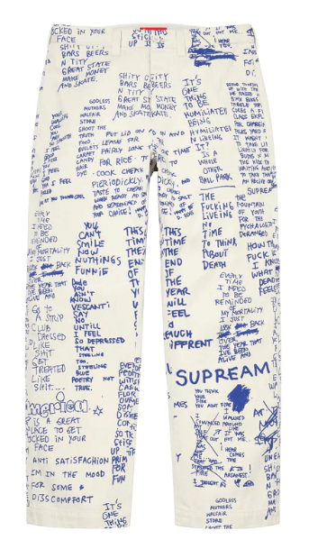 Supreme Supreme Gonz Poem Chino Pants Stone 36 | Grailed