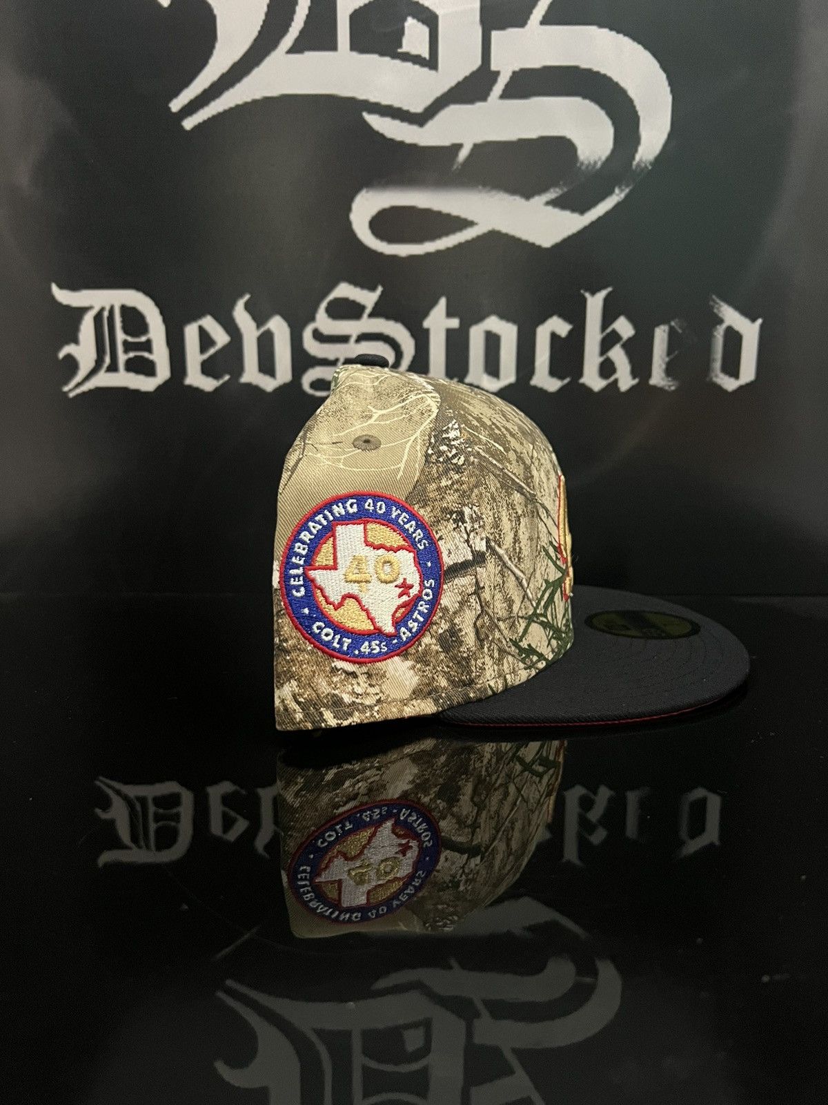 Hat Club × MyFitteds × New Era 7 1/4 Real Tree Colt 45s Houston Astros Exclusive Fitted Hat Size ONE SIZE - 3 Thumbnail
