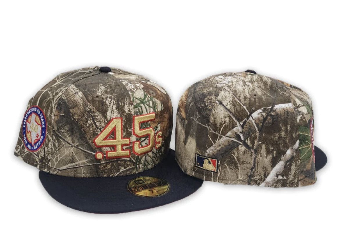Hat Club × MyFitteds × New Era 7 1/4 Real Tree Colt 45s Houston Astros Exclusive Fitted Hat Size ONE SIZE - 8 Thumbnail