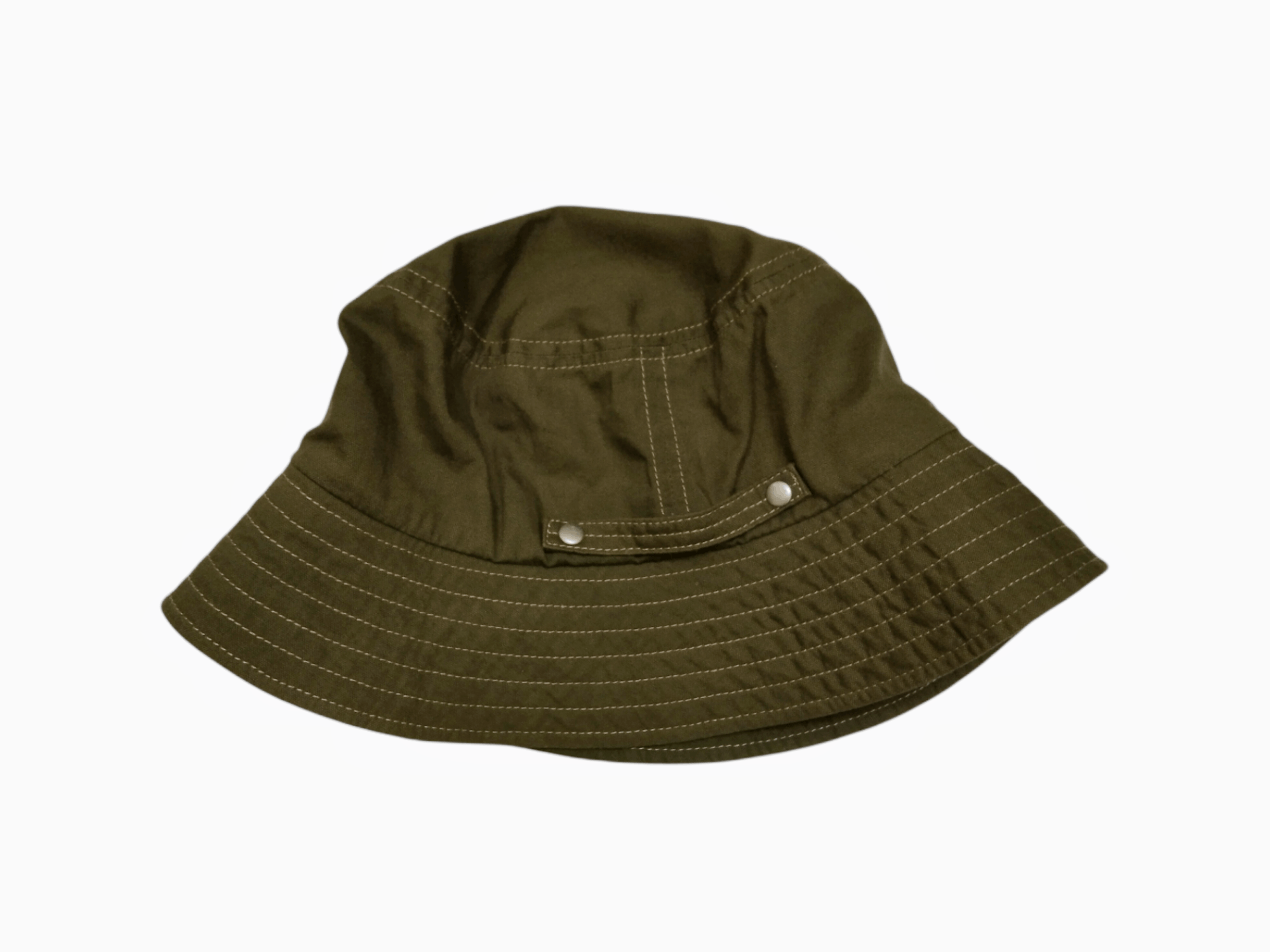 Japanese Brand × Jun Takahashi × Uniqlo PACKABLE MILITARY GREEN UNIQLO BUCKET HAT Size ONE SIZE - 5 Thumbnail