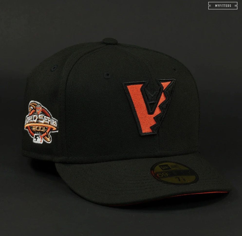 Hat Club × MyFitteds × New Era 7 1/8 - Vlone AZ Diamondbacks Rare 2001 Exclusive Fitted Hat Size ONE SIZE - 2 Thumbnail