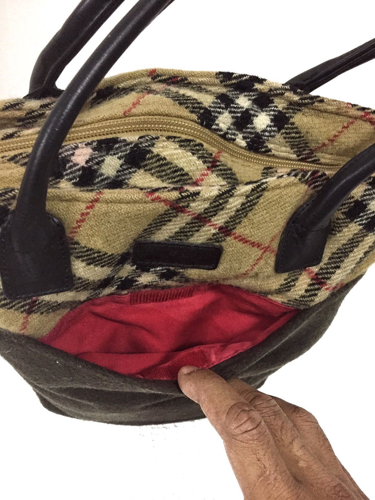 Burberry × Burberry Prorsum Burberry’s London Blue Label Wool Tote Bags nice desigenr Size ONE SIZE - 2 Thumbnail