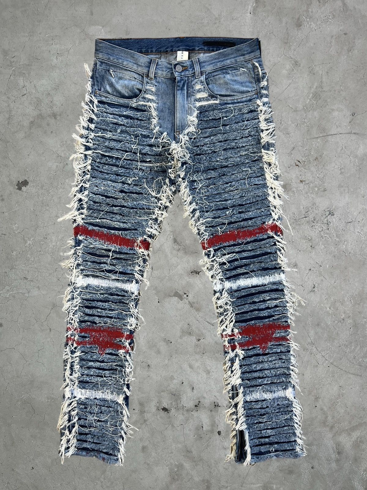 Alyx Alyx x Blackmeans Shredded Denim Size US 30 / EU 46 - 1 Thumbnail