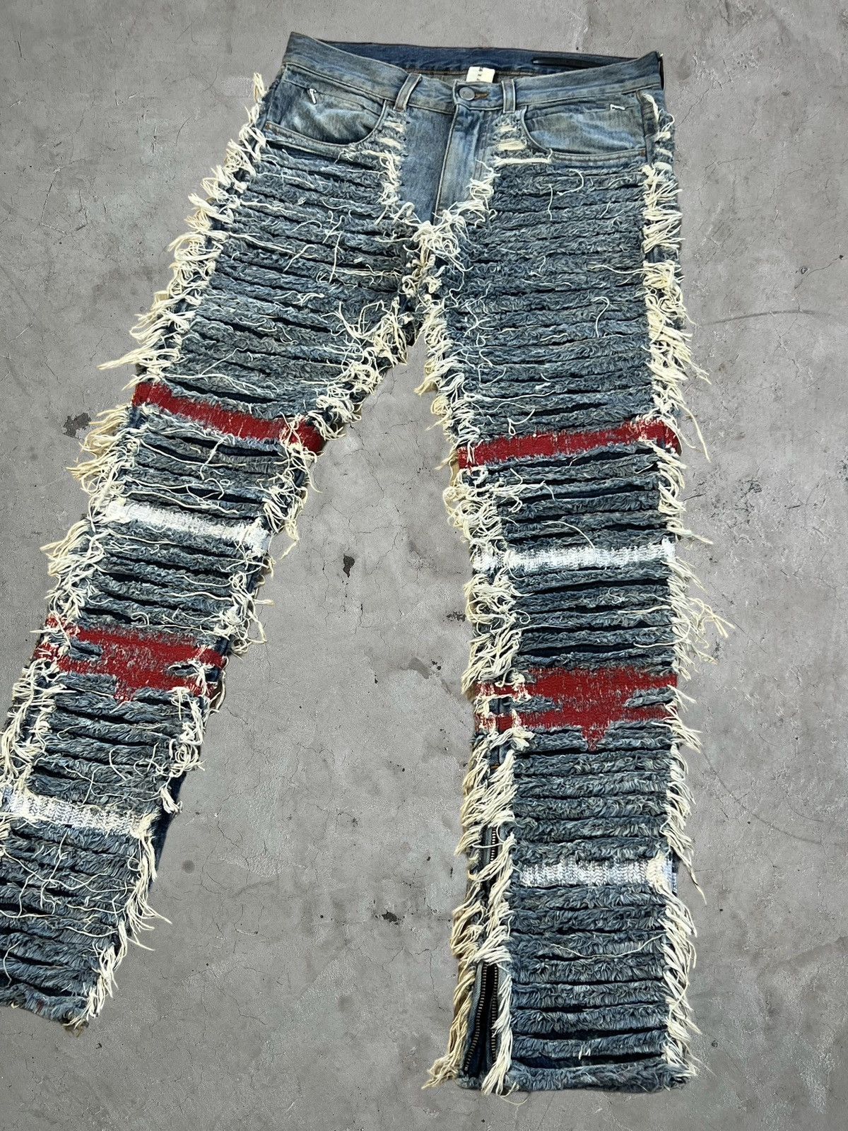 Alyx Alyx x Blackmeans Shredded Denim Size US 30 / EU 46 - 3 Thumbnail