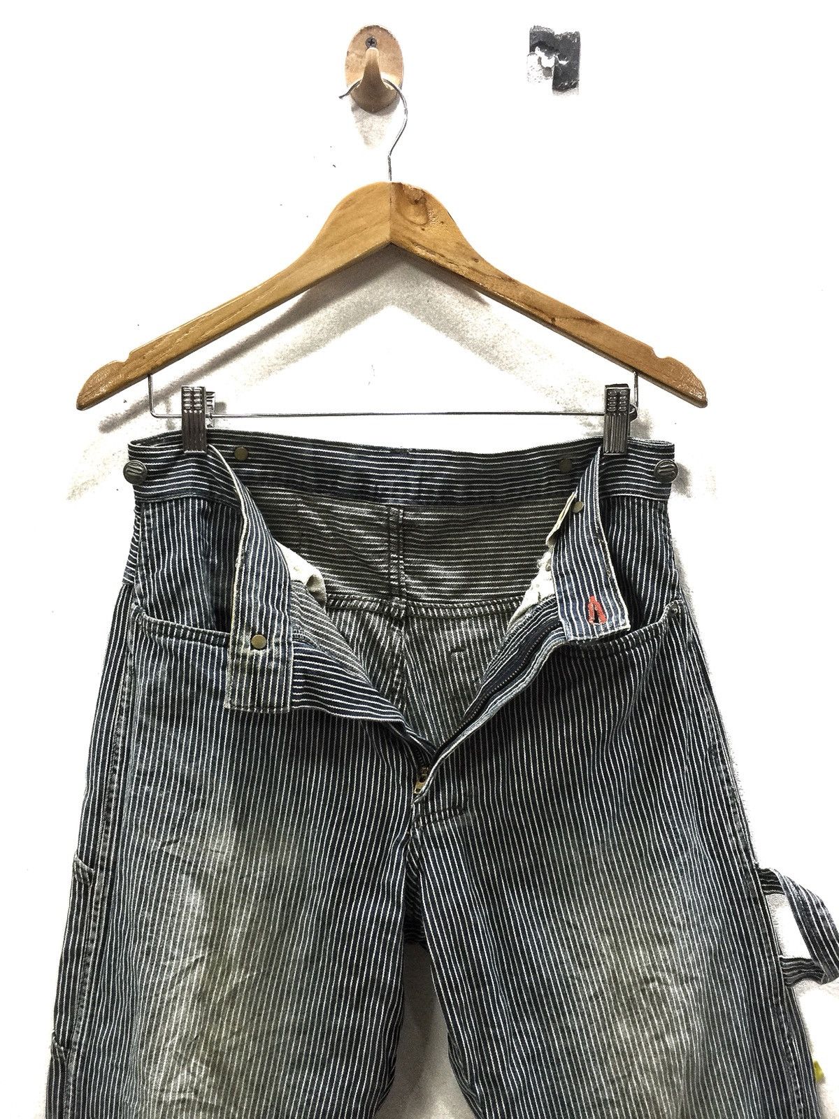 Hysteric Glamour × Japanese Brand × PPFM 💥delete today💥PPFM ”21 MAR ‘63 Stripe Worker Pants Size US 29 - 10 Thumbnail