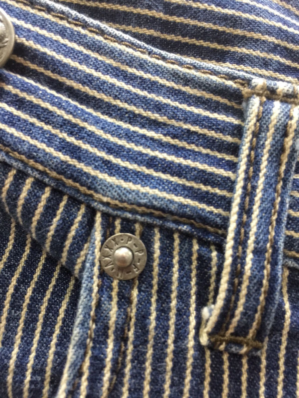 Hysteric Glamour × Japanese Brand × PPFM 💥delete today💥PPFM ”21 MAR ‘63 Stripe Worker Pants Size US 29 - 12 Thumbnail