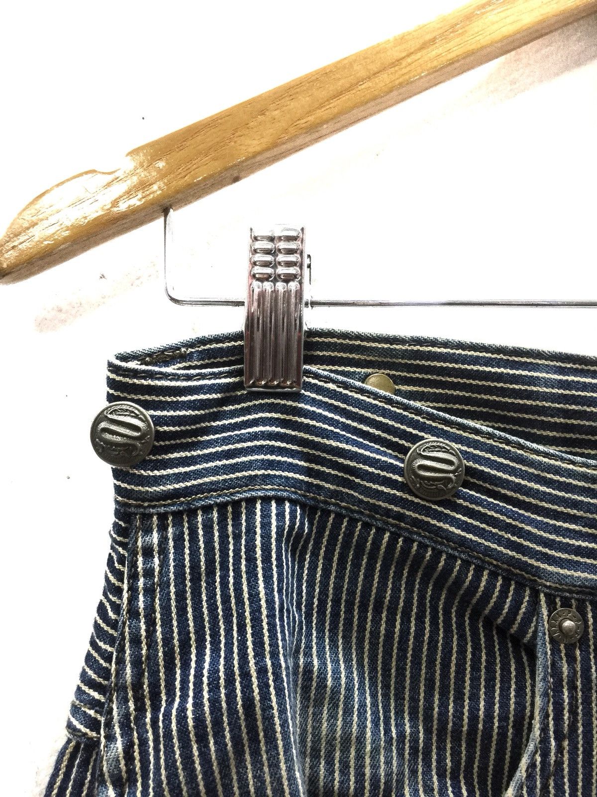 Hysteric Glamour × Japanese Brand × PPFM 💥delete today💥PPFM ”21 MAR ‘63 Stripe Worker Pants Size US 29 - 11 Thumbnail