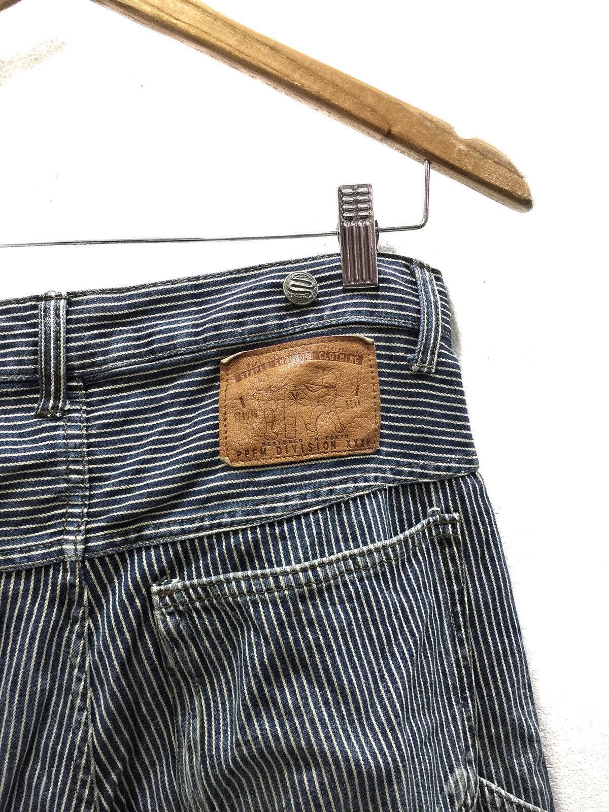 Hysteric Glamour × Japanese Brand × PPFM 💥delete today💥PPFM ”21 MAR ‘63 Stripe Worker Pants Size US 29 - 16 Thumbnail