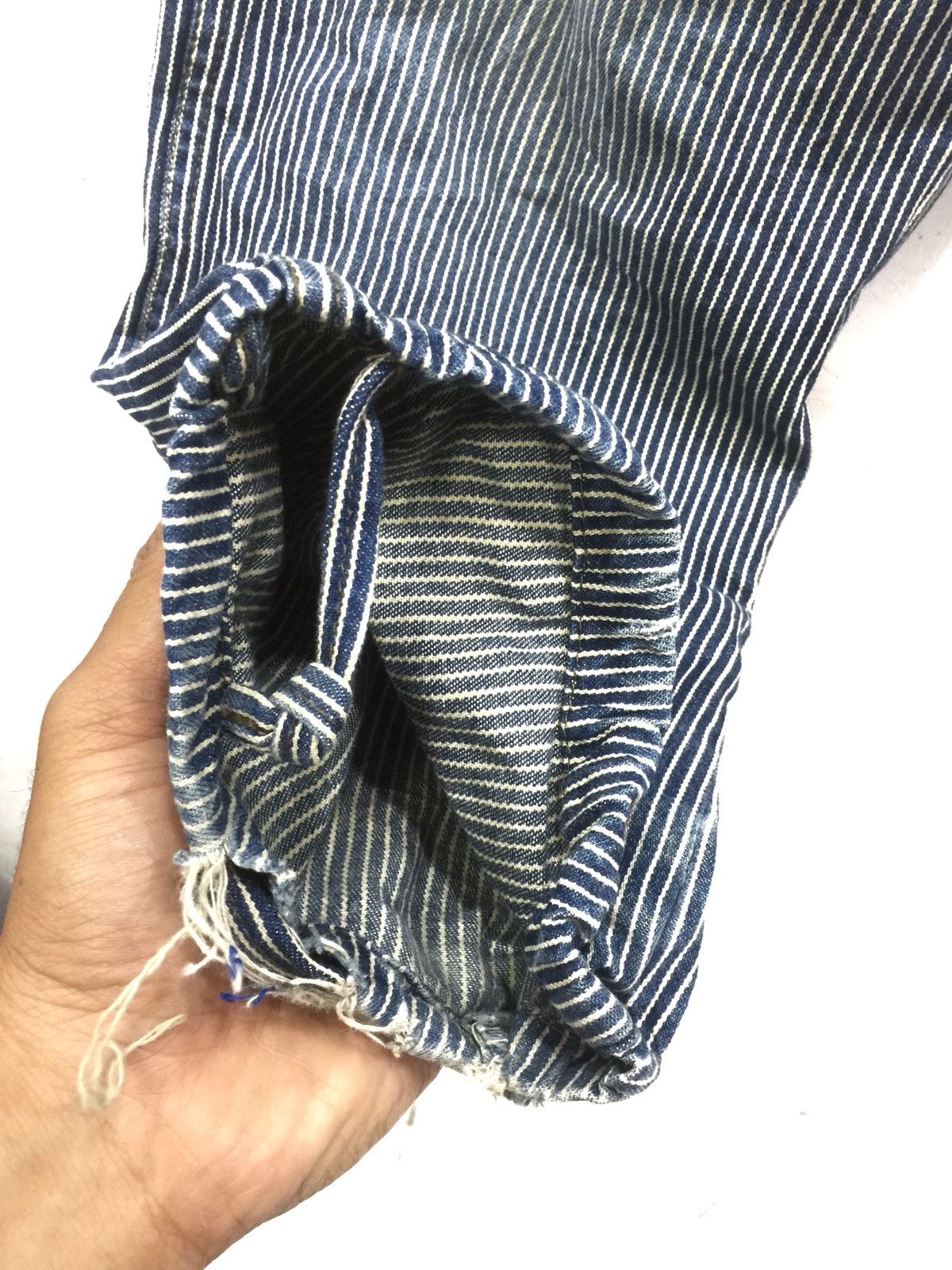 Hysteric Glamour × Japanese Brand × PPFM 💥delete today💥PPFM ”21 MAR ‘63 Stripe Worker Pants Size US 29 - 7 Thumbnail