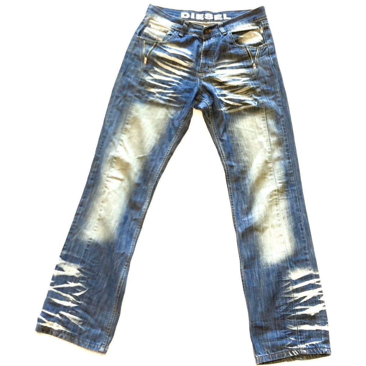 Diesel Vintage Diesel Jeans Trousers Drip y2k washed denim big logo ...