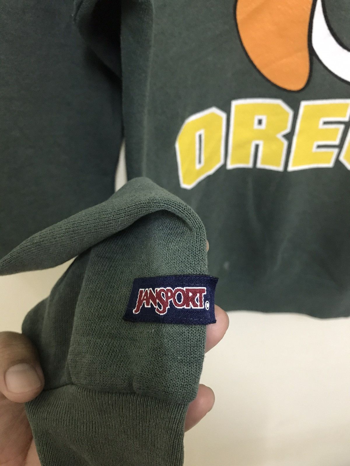 Disney × Jansport Vintage Disney Donald Duck Oregon Hoodie Big Print Size US S / EU 44-46 / 1 - 8 Thumbnail