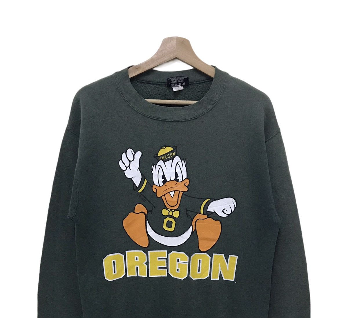 Disney × Jansport Vintage Disney Donald Duck Oregon Hoodie Big Print Size US S / EU 44-46 / 1 - 3 Thumbnail