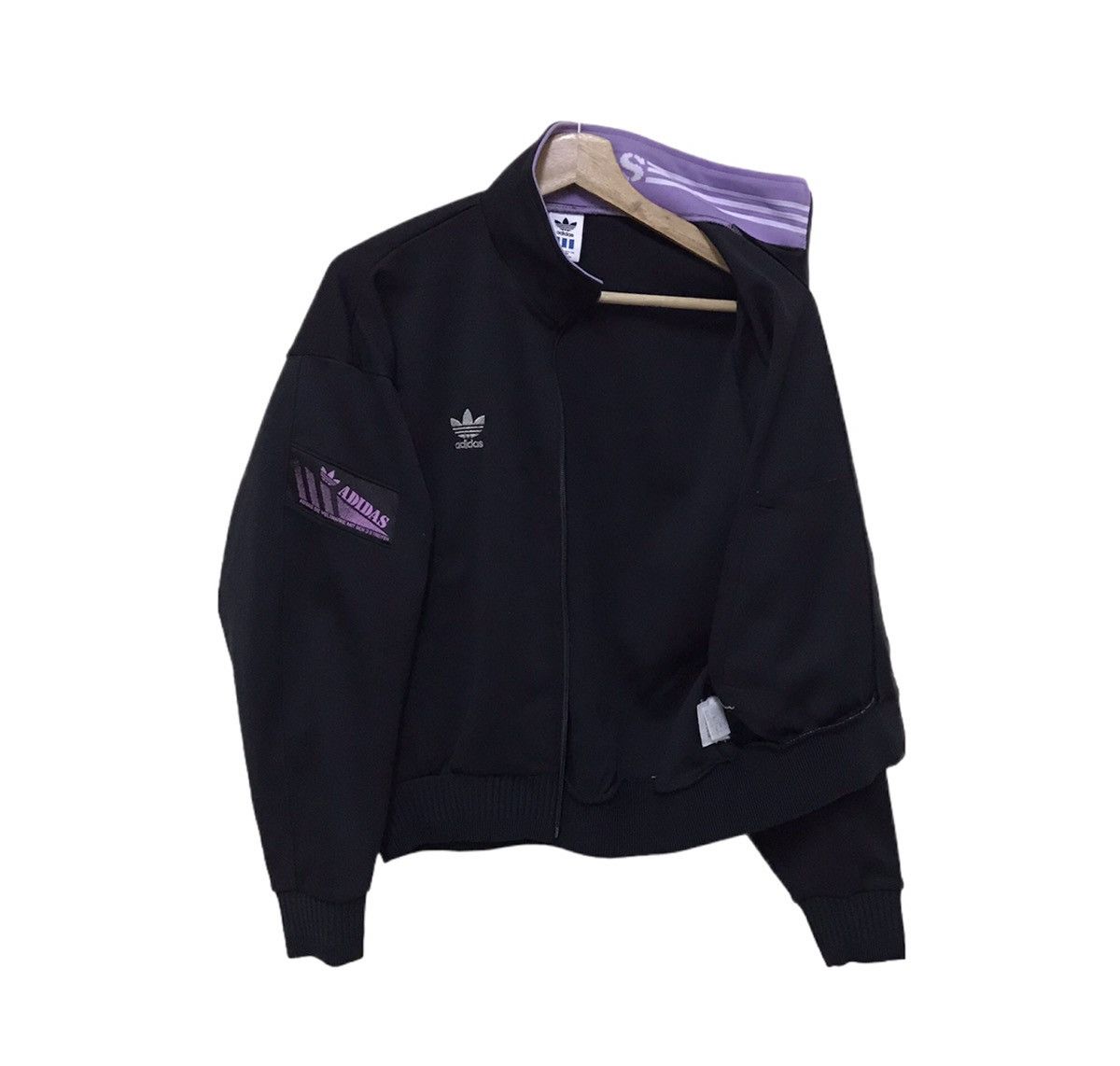 Adidas Vintage Adidas Trefoil Sweater Jacket Size US M / EU 48-50 / 2 - 1 Thumbnail