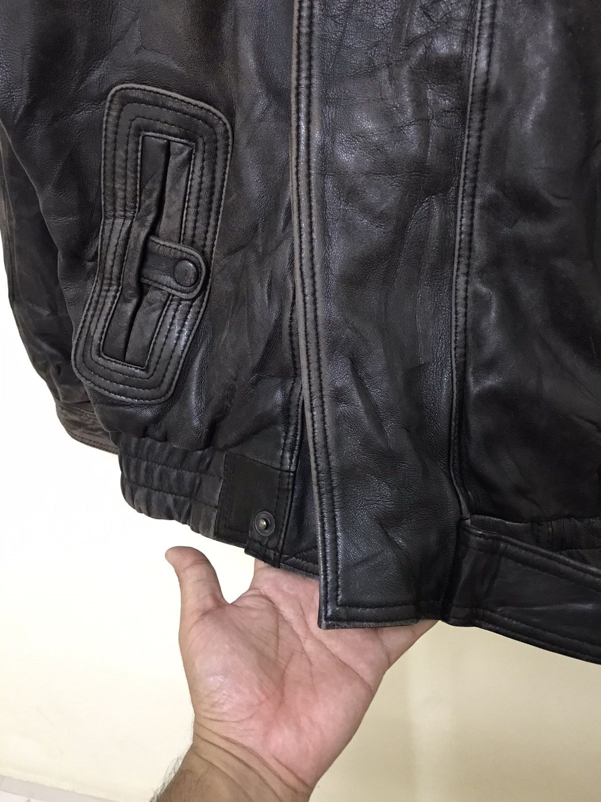 Japanese Brand × Vintage Vintage Japan ATSUKAWA Leather Jacket Size US M / EU 48-50 / 2 - 9 Thumbnail