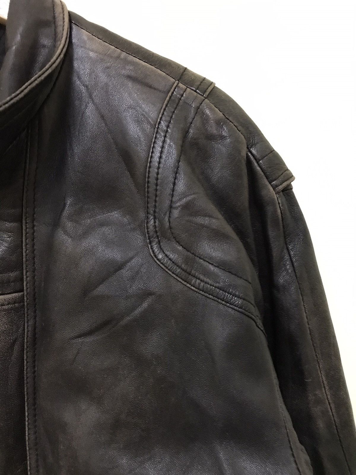 Japanese Brand × Vintage Vintage Japan ATSUKAWA Leather Jacket Size US M / EU 48-50 / 2 - 7 Thumbnail
