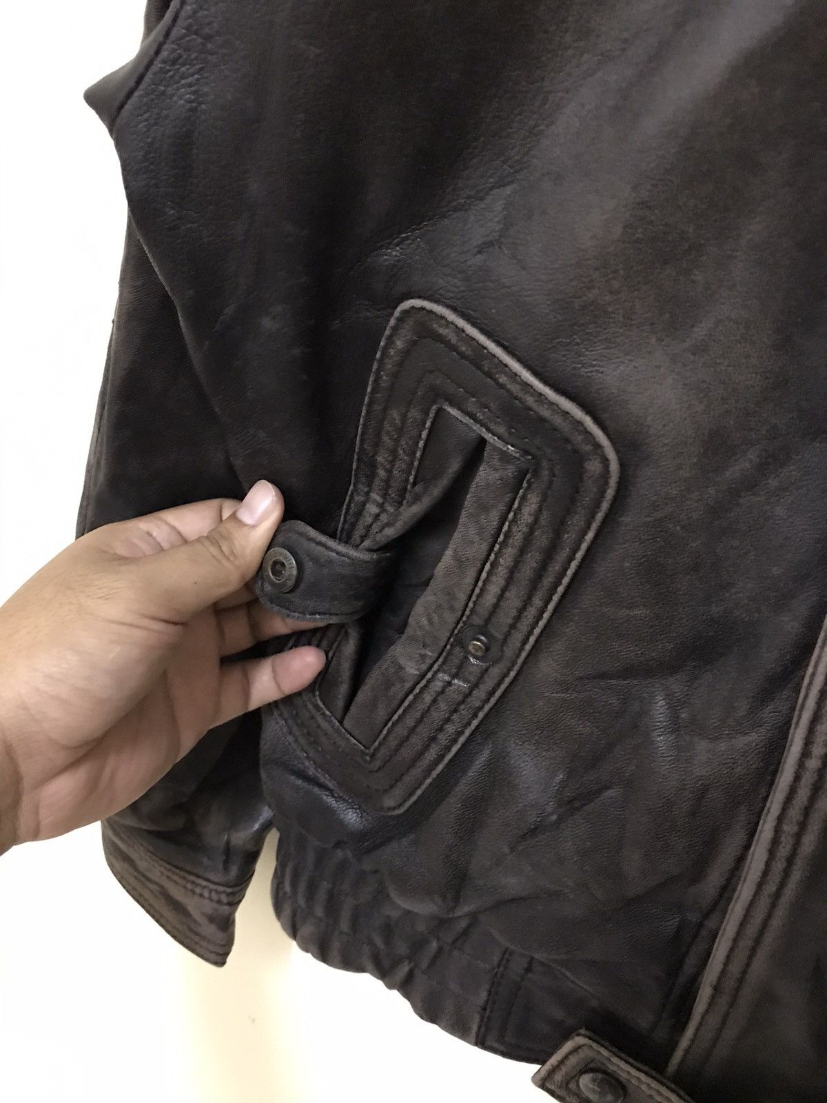 Japanese Brand × Vintage Vintage Japan ATSUKAWA Leather Jacket Size US M / EU 48-50 / 2 - 12 Thumbnail