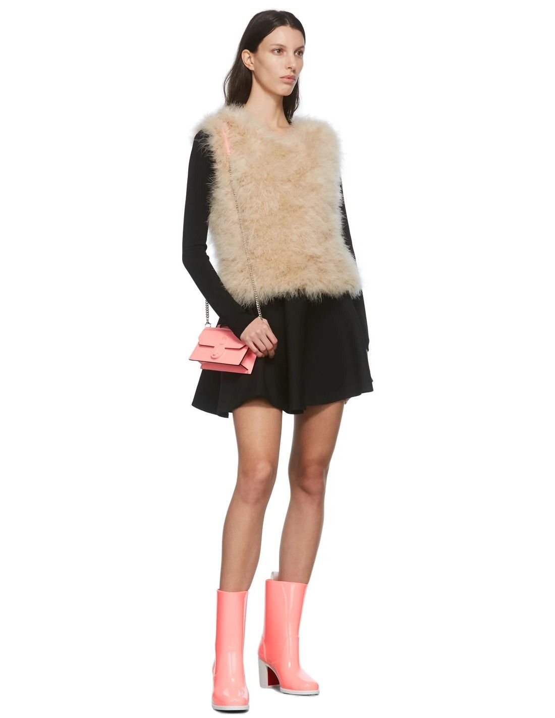 Christian Louboutin CHRISTIAN LOUBOUTIN Loubirain 70 pink PVC rain boots 8 38 Grailed