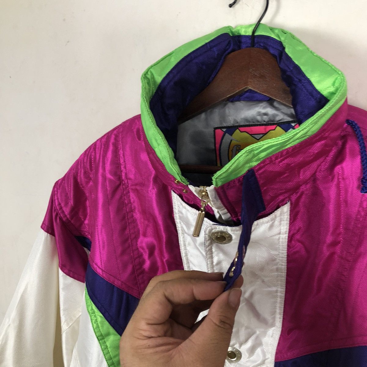Japanese Brand FUSALPH CROPPED SKI JACKET COLOURFUL Size US L / EU 52-54 / 3 - 6 Thumbnail