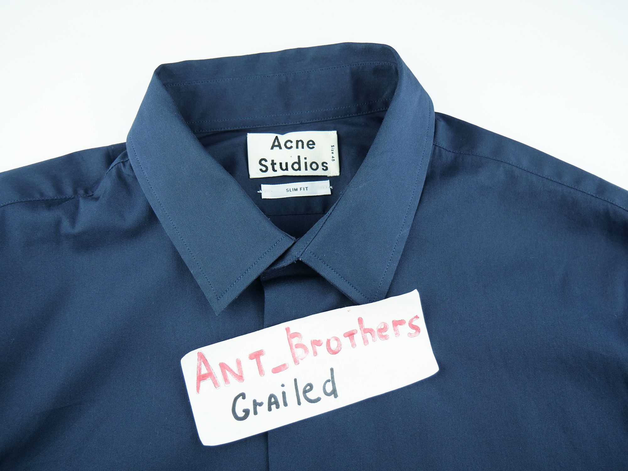 Acne Studios Acne Studios Mario Stretch SS15 shirt Size US M / EU 48-50 / 2 - 7 Thumbnail