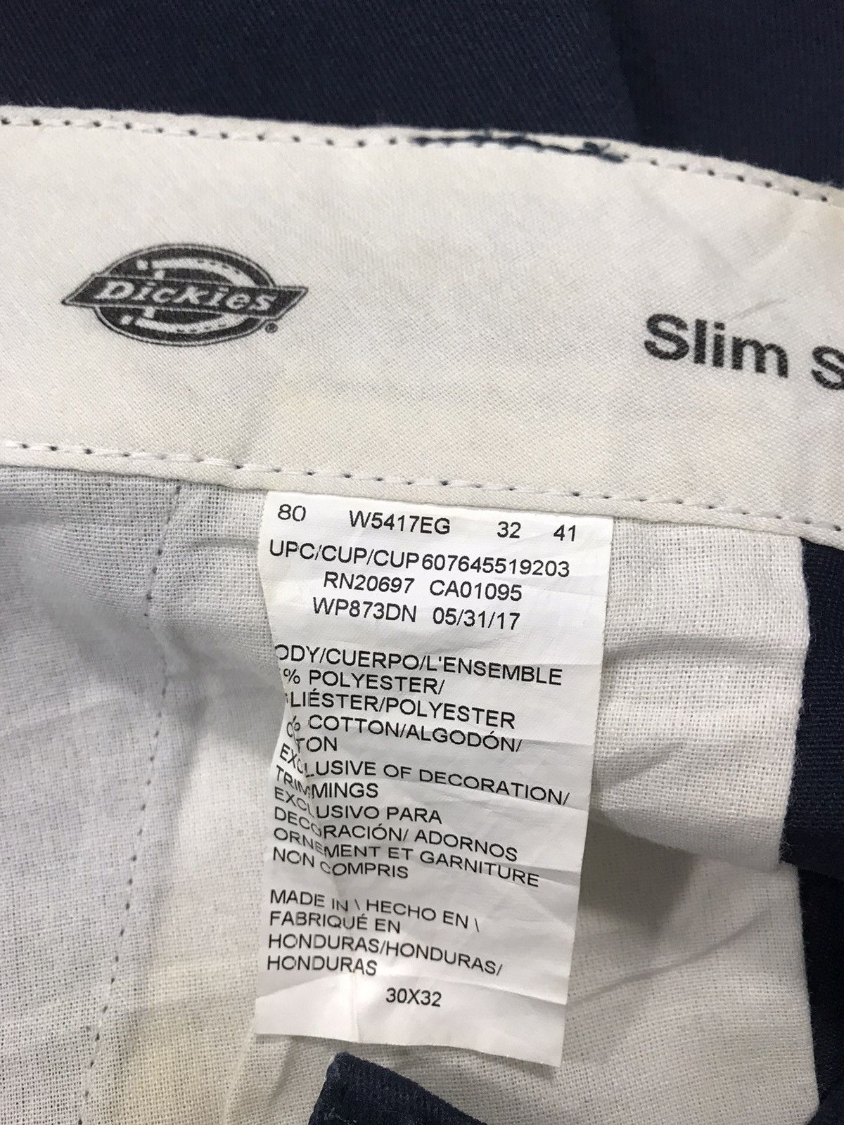 Dickies Dickies Black Trousers Pant Slim Straight Cut Size US 30 / EU 46 - 6 Thumbnail