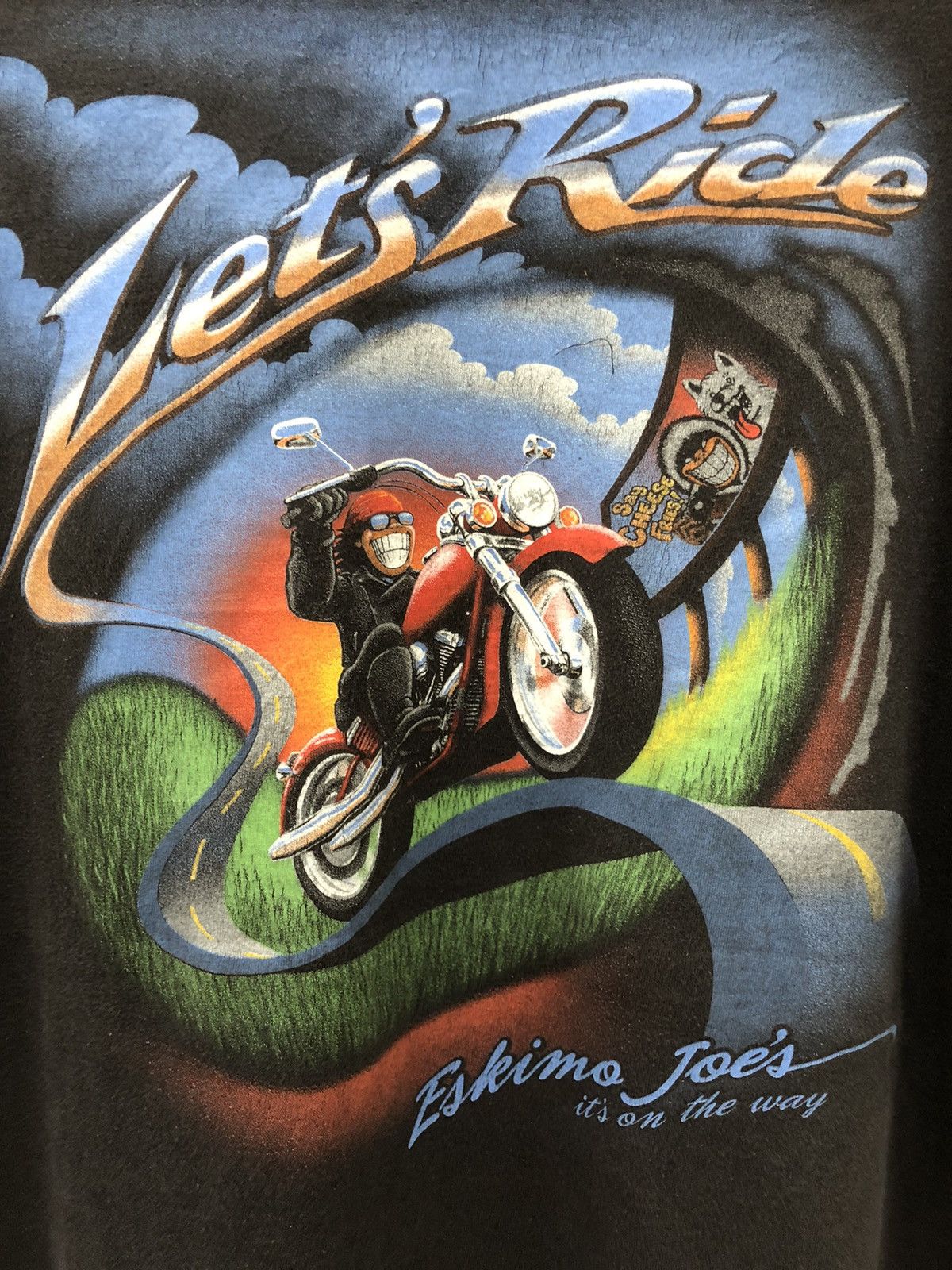 Vintage Eskimo Joes - Let’s Ride big printed tees Size US XL / EU 56 / 4 - 7 Thumbnail