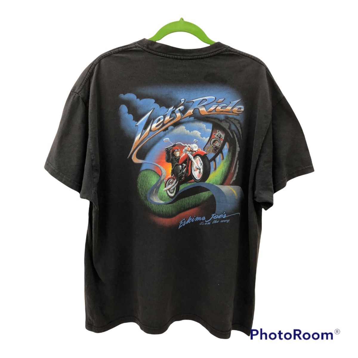 Vintage Eskimo Joes - Let’s Ride big printed tees Size US XL / EU 56 / 4 - 1 Thumbnail