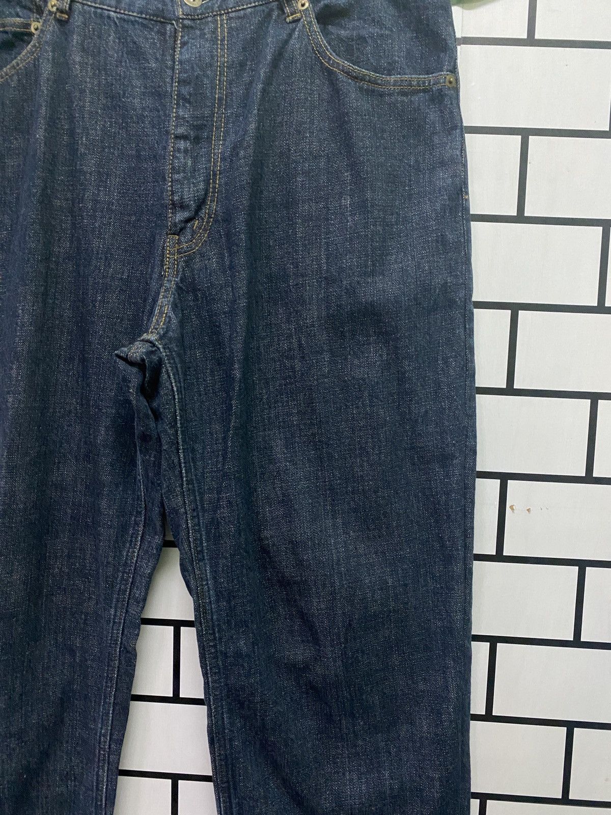 Japanese Brand Vintage KARAKURI TAMASHI MULTI POCKET EMBROIDERED DENIM PANT Size US 35 - 6 Thumbnail