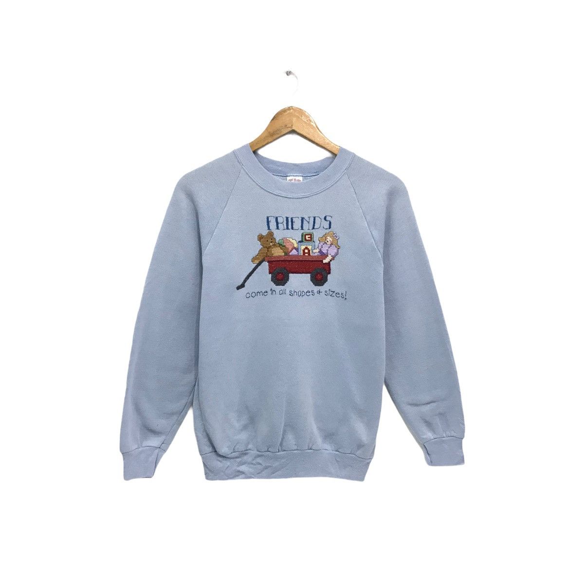 Fruit Of The Loom Vintage Cartoon Sweatshirt Jumper Biglogo Friend Size US S / EU 44-46 / 1 - 1 Thumbnail