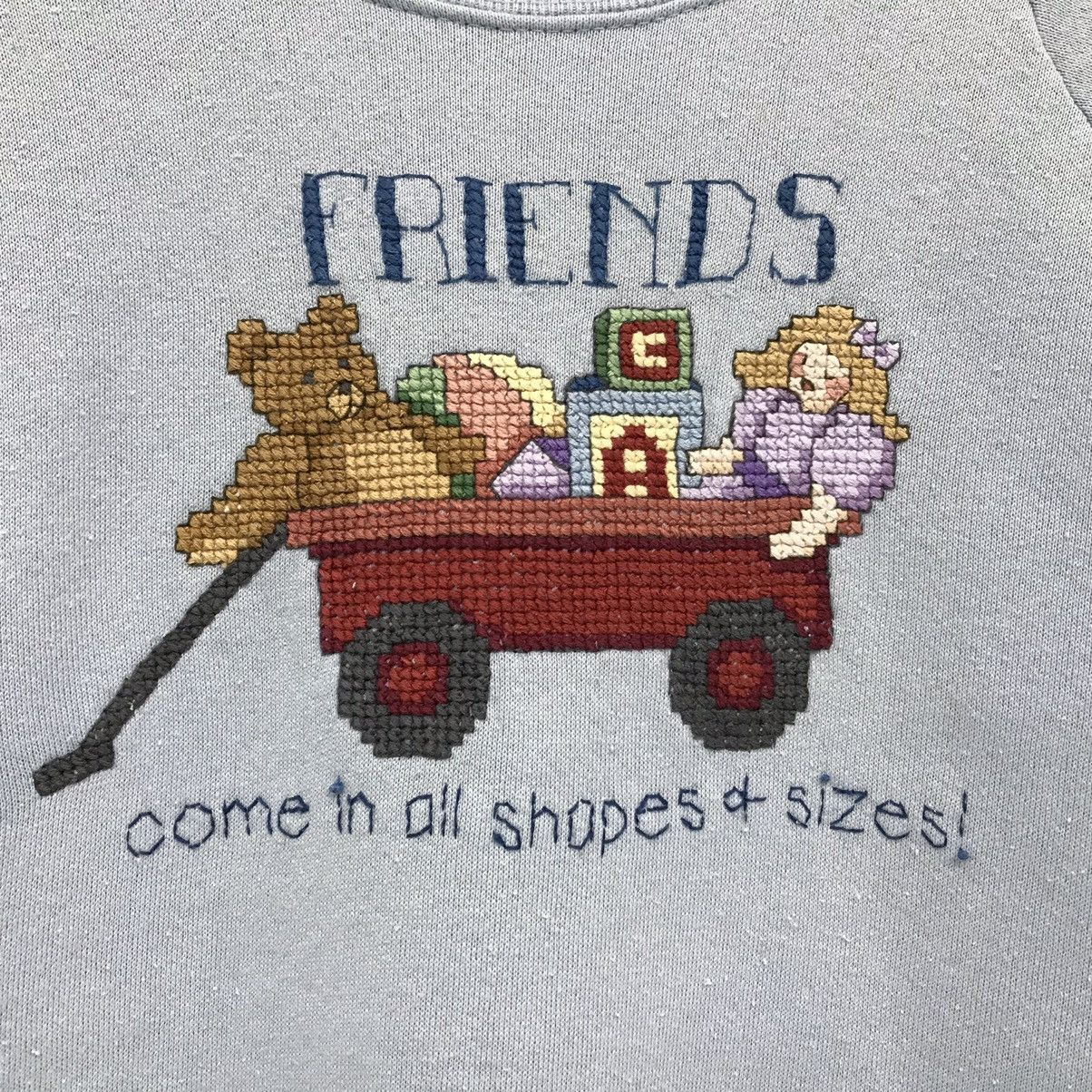 Fruit Of The Loom Vintage Cartoon Sweatshirt Jumper Biglogo Friend Size US S / EU 44-46 / 1 - 3 Thumbnail