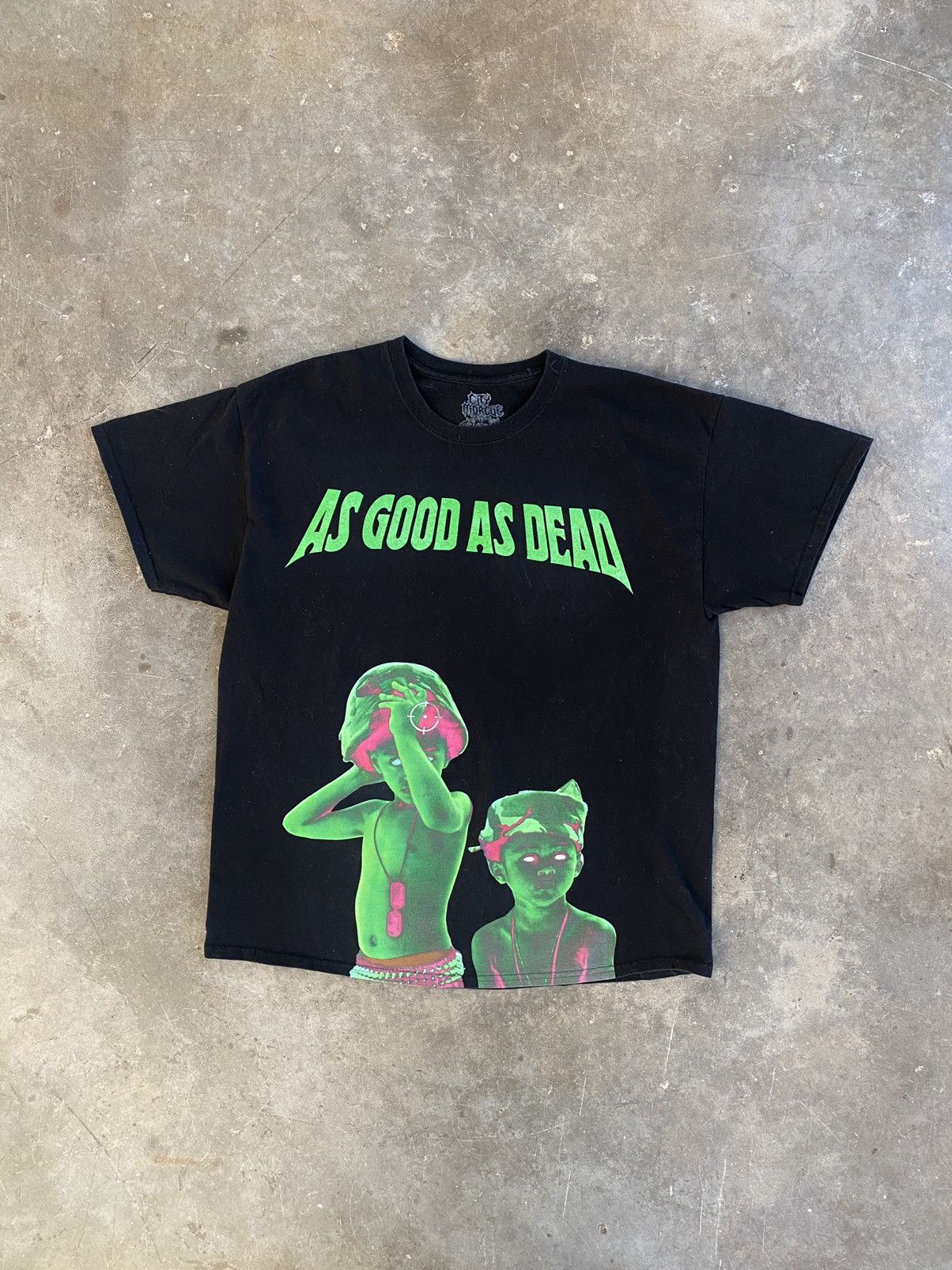 image of City Morgue As Good As Dead Infd Kids Album Tee Black Xl