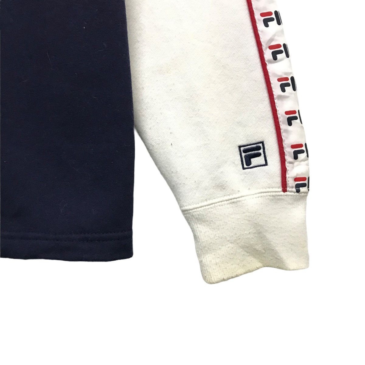 Fila × Vintage Vintage Fila Sweatshirt Fila Side Tape Jumper Fila Pullover Size US M / EU 48-50 / 2 - 6 Thumbnail