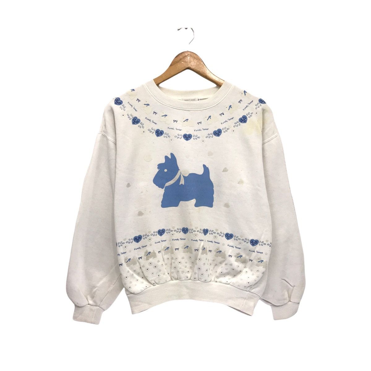 Japanese Brand Vintage Connie Luise Dog Print Sweatshirt Size US M / EU 48-50 / 2 - 1 Thumbnail