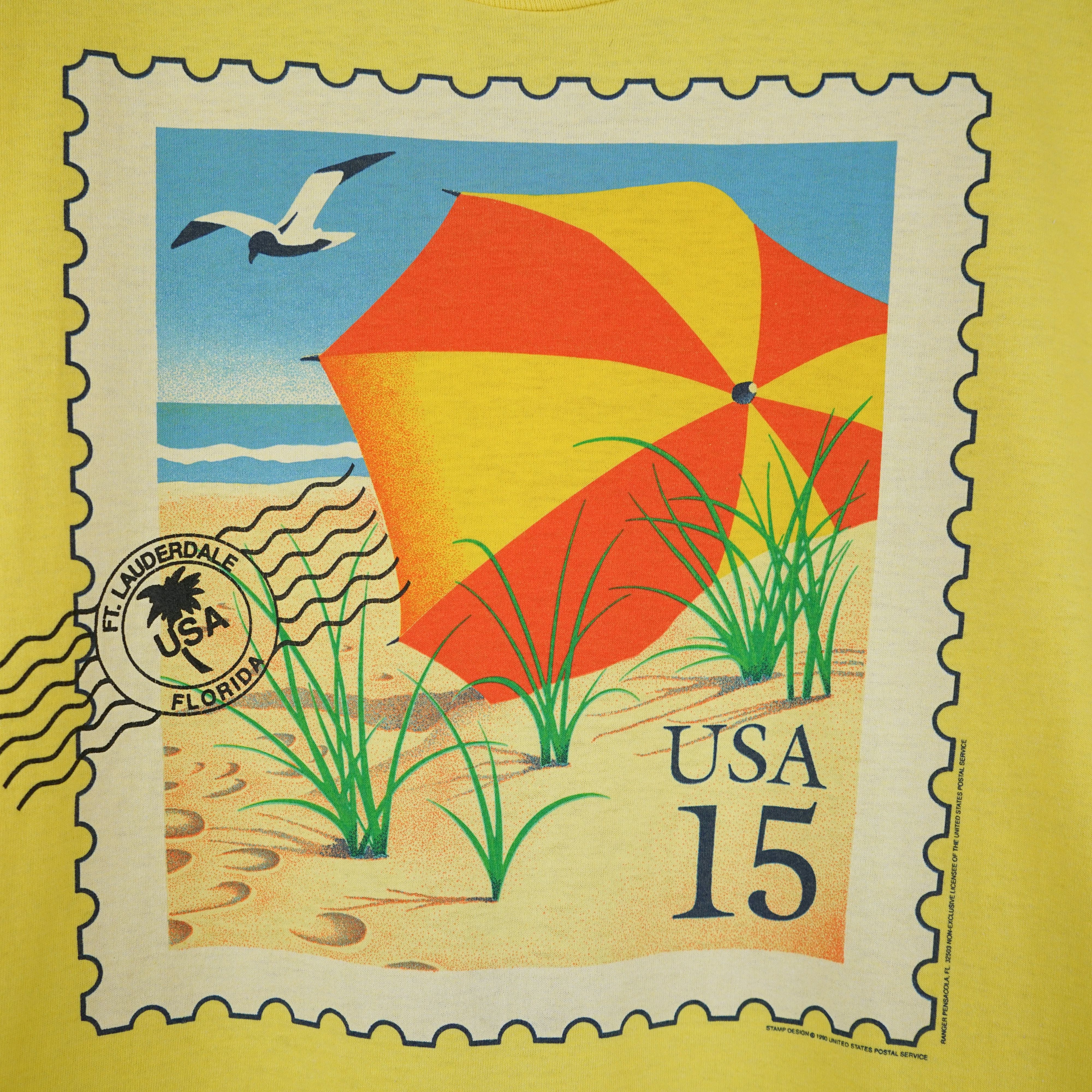 Arts & Science × Vintage Vintage USA Postal Service Stamp t shirt 1990 Size US M / EU 48-50 / 2 - 2 Thumbnail