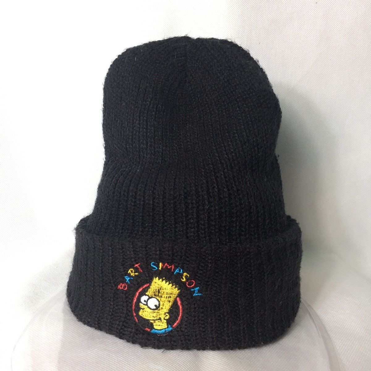 Vintage Rare! Vintage 1995 Bart Simpson Beanie Knit Hat Size ONE SIZE - 1 Thumbnail