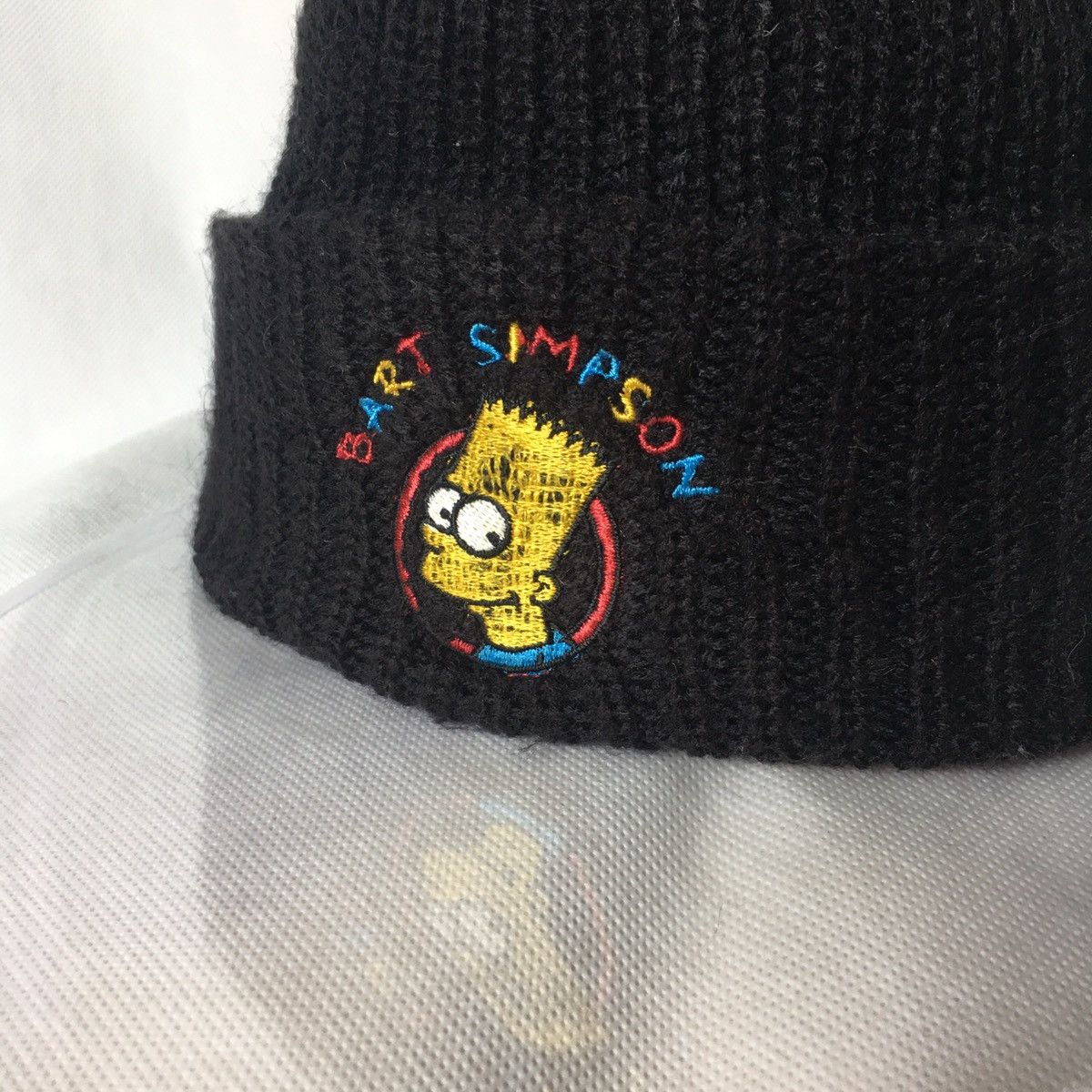 Vintage Rare! Vintage 1995 Bart Simpson Beanie Knit Hat Size ONE SIZE - 2 Thumbnail