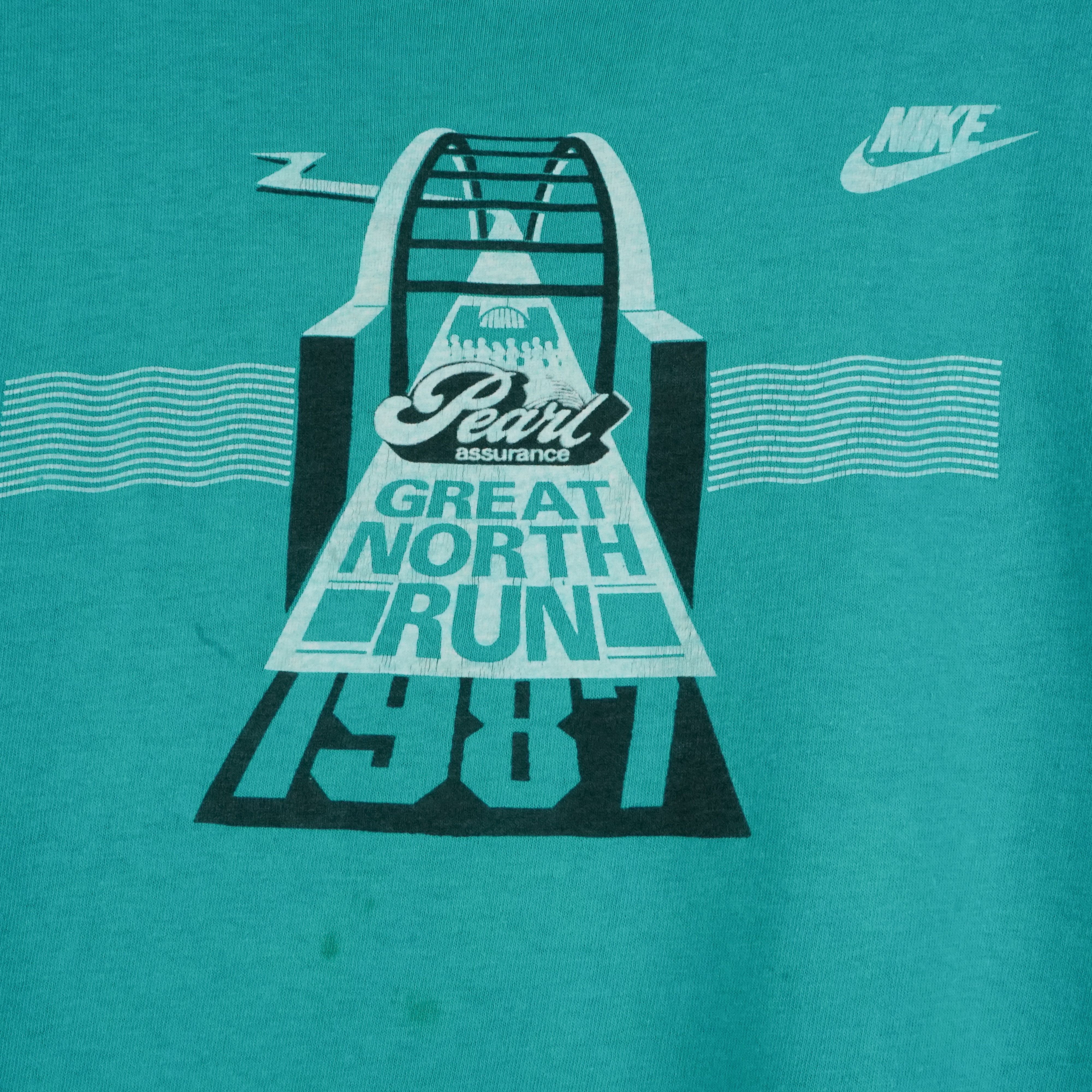Nike × Vintage Vintage Nike 1987 Running t shirt Size US M / EU 48-50 / 2 - 2 Thumbnail