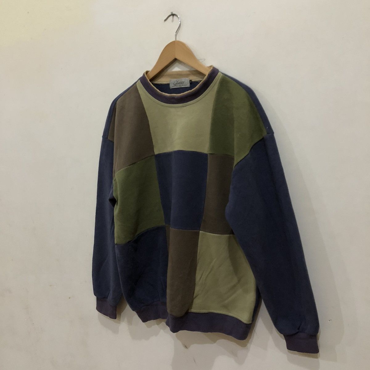 Japanese Brand Glaser Sweatshirt Patchwork Design Multi Colour Size US L / EU 52-54 / 3 - 2 Thumbnail
