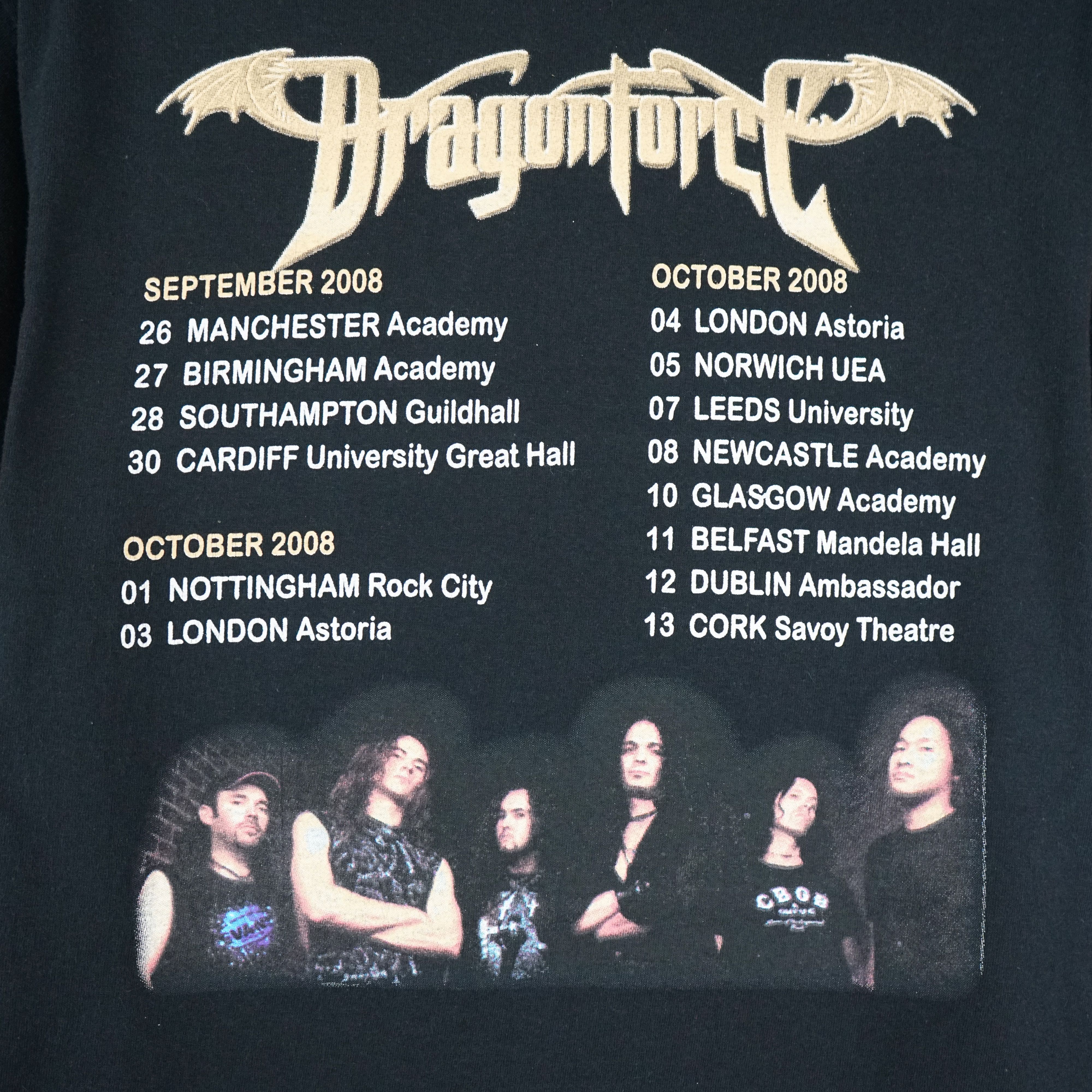 Band Tees × Vintage vintage Dragonforce t shirt 2998 tour band like Sabaton Size US M / EU 48-50 / 2 - 5 Thumbnail