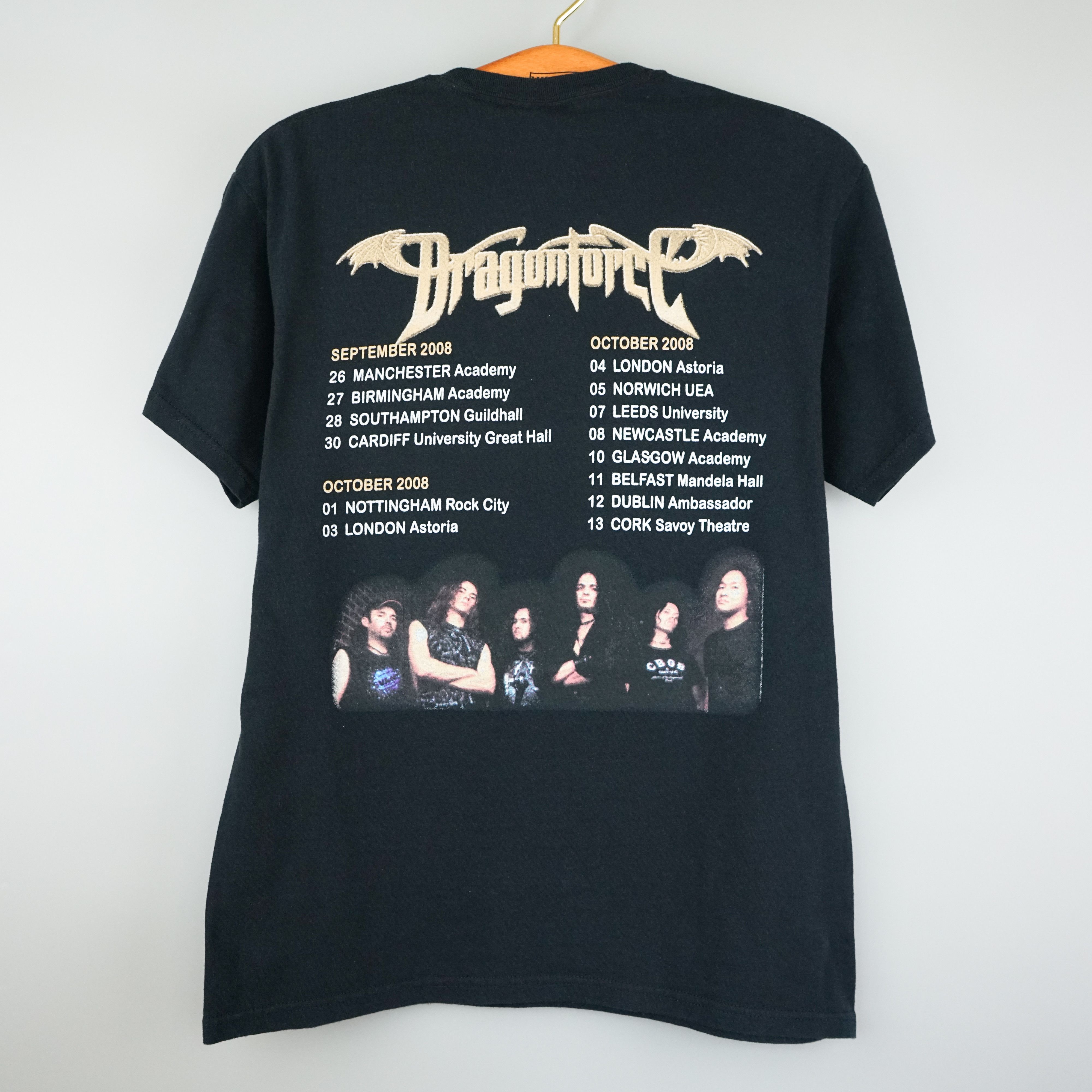 Band Tees × Vintage vintage Dragonforce t shirt 2998 tour band like Sabaton Size US M / EU 48-50 / 2 - 4 Thumbnail