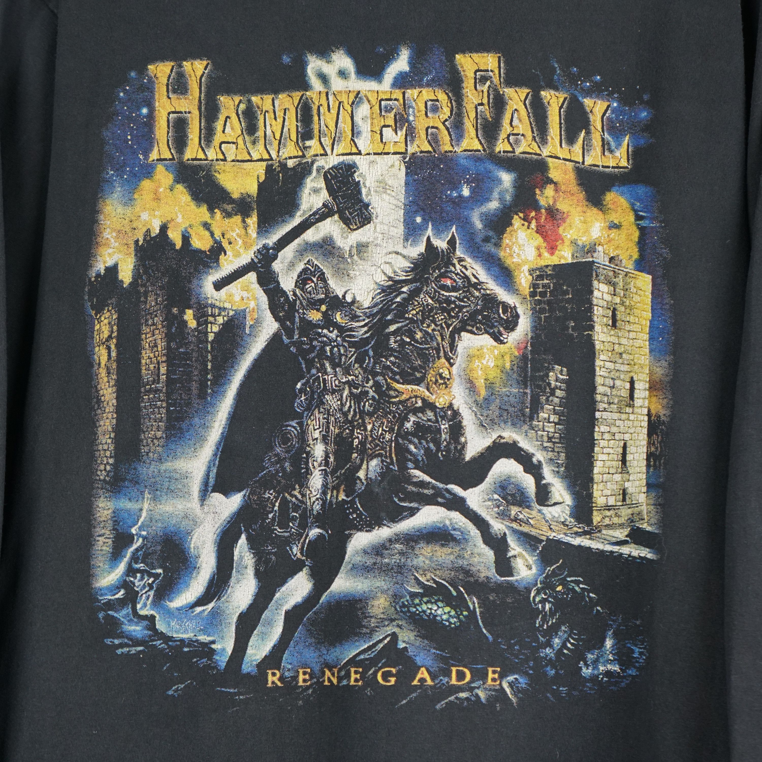 Band Tees × Vintage 2000 hammerfall t-shirt renegade album Size US M / EU 48-50 / 2 - 2 Thumbnail