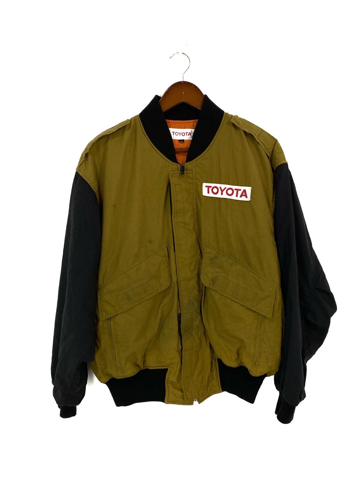 Sports Specialties Vintage Toyota Bomber Jacket Two Tone Colour Size US M / EU 48-50 / 2 - 2 Thumbnail