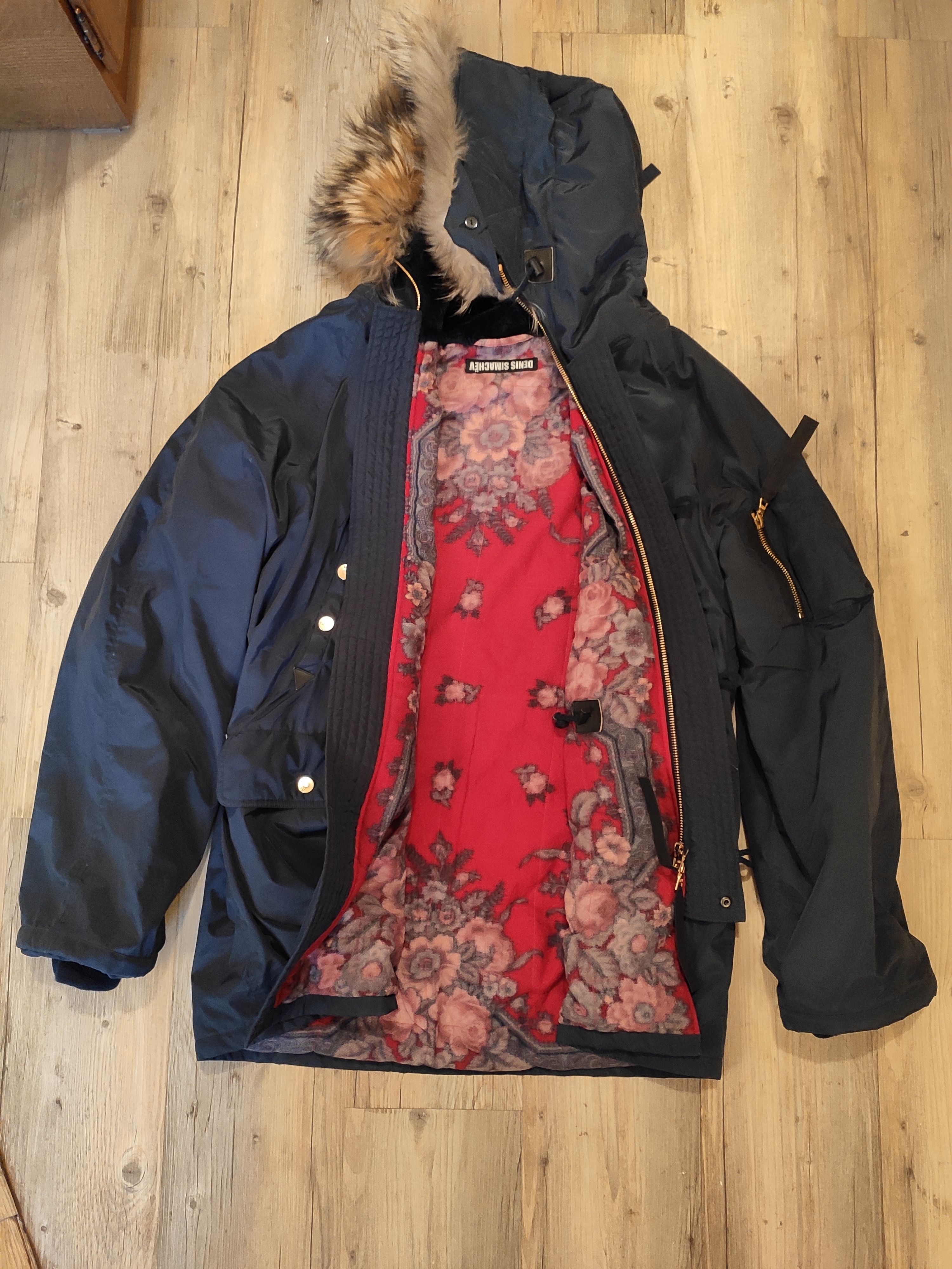Denis Simachev Oversized dark blue parka. Like Raf Simons or Rick Owens Size US M / EU 48-50 / 2 - 2 Thumbnail