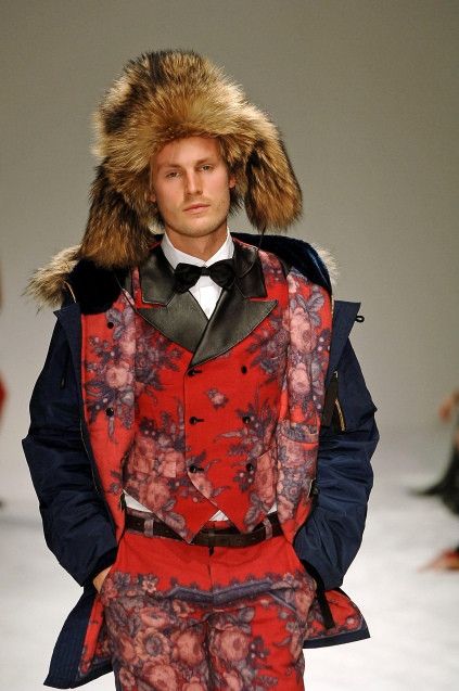 image of Denis Simachev Oversized Dark Blue Parka. Like Raf Simons Or Rick Owens, Men's (Size Medium)