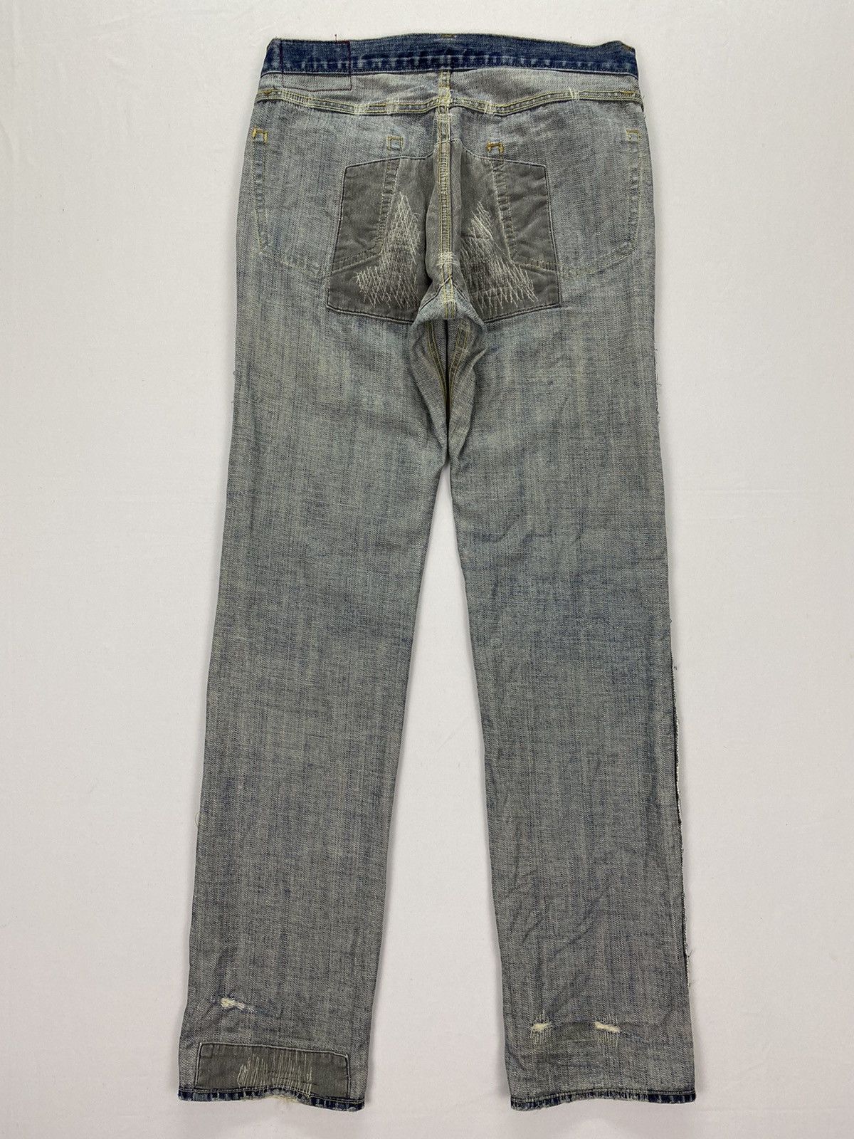 Hysteric Glamour Hysteric Glamour Distressed Patchwork Denim Size US 30 / EU 46 - 12 Thumbnail