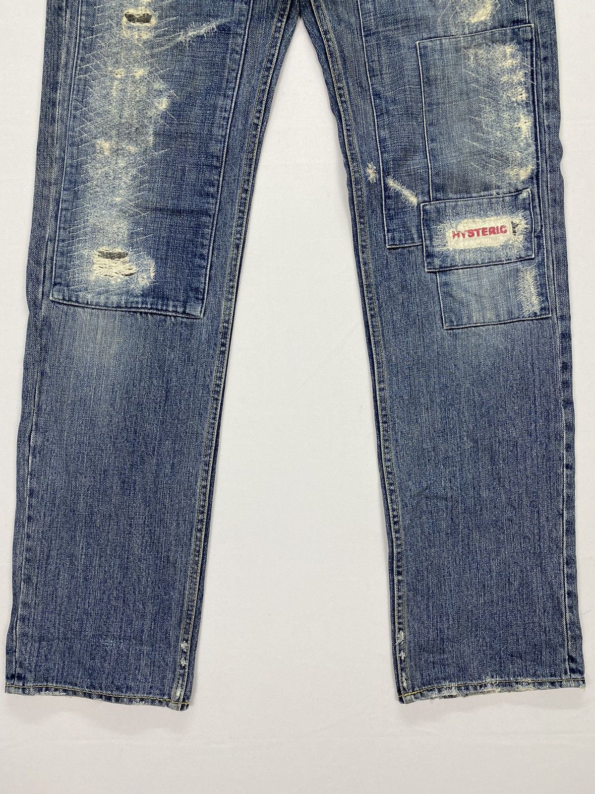 Hysteric Glamour Hysteric Glamour Distressed Patchwork Denim Size US 30 / EU 46 - 5 Thumbnail