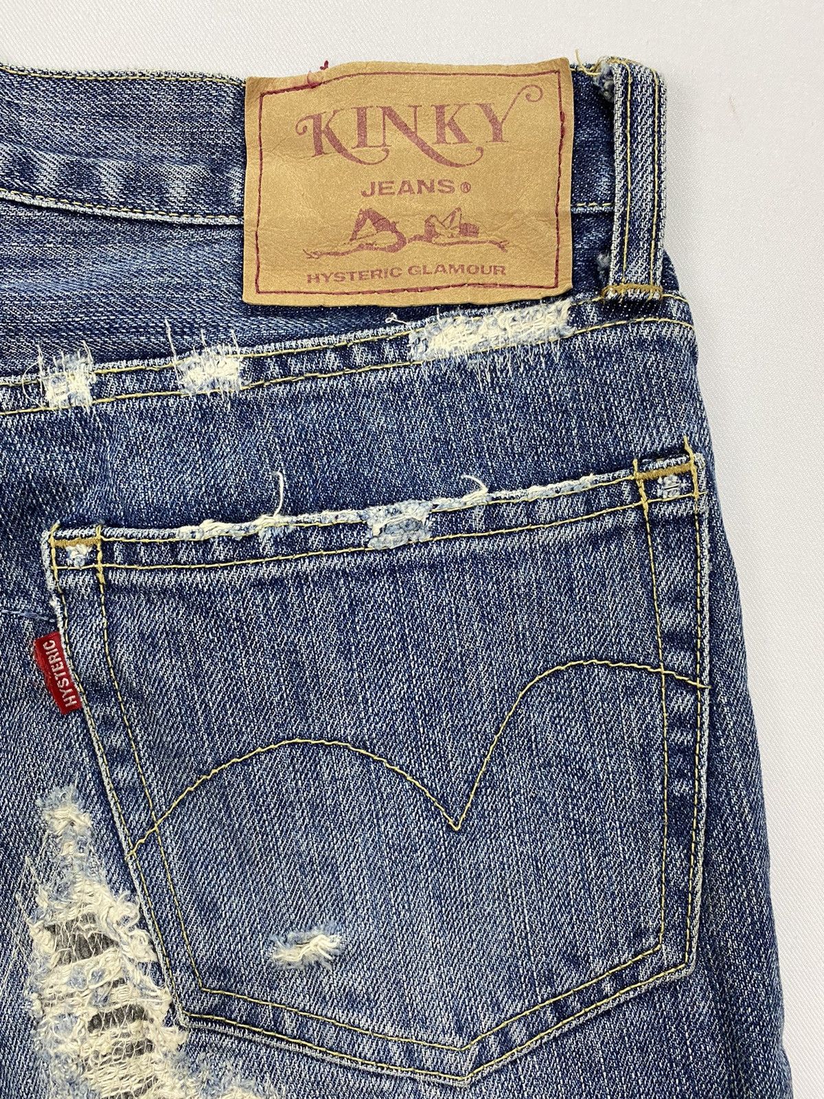 Hysteric Glamour Hysteric Glamour Distressed Patchwork Denim Size US 30 / EU 46 - 10 Thumbnail