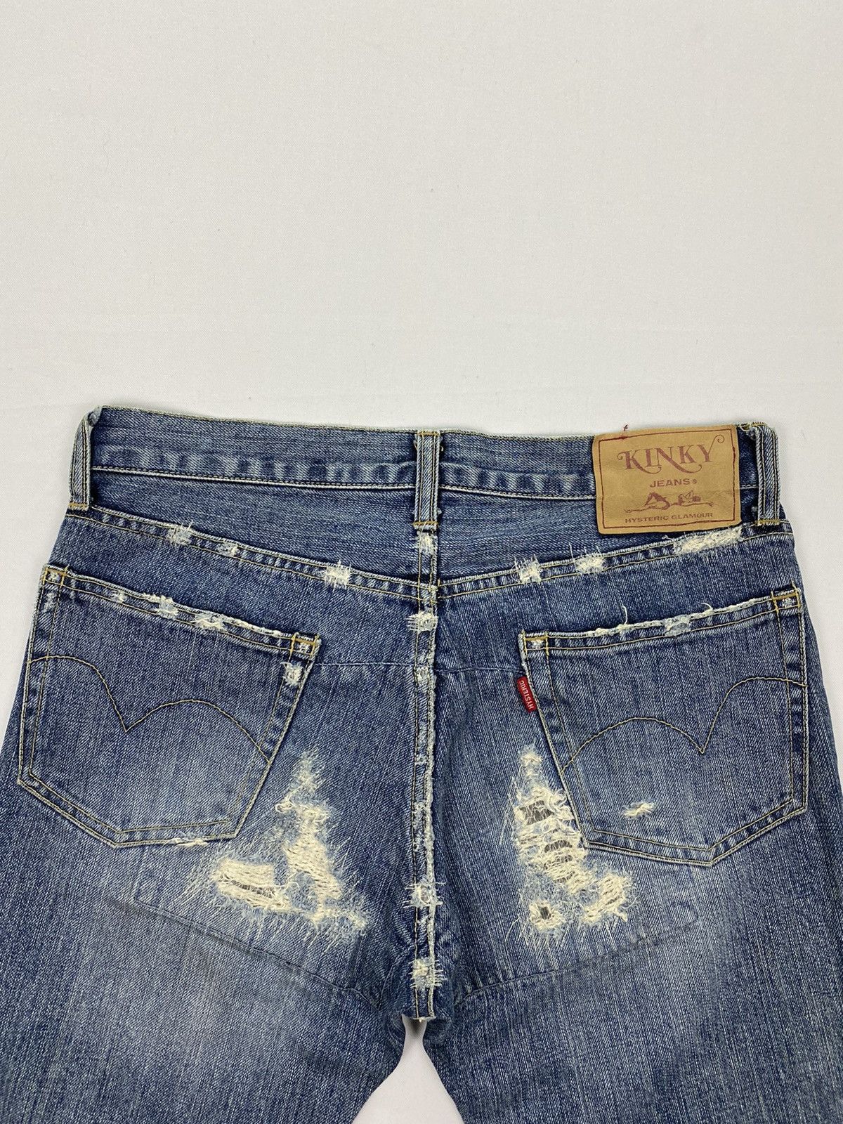 Hysteric Glamour Hysteric Glamour Distressed Patchwork Denim Size US 30 / EU 46 - 8 Thumbnail
